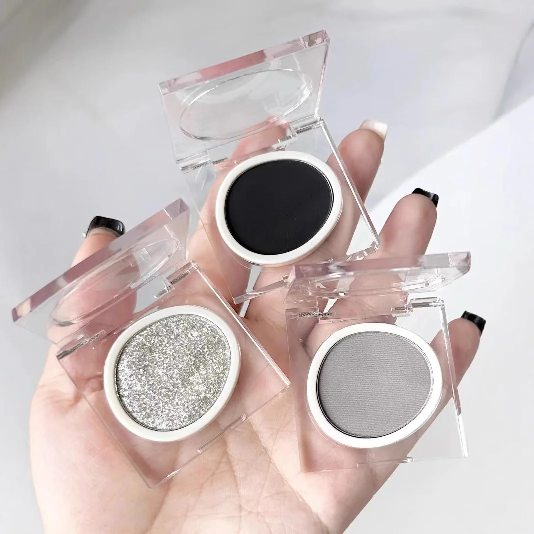 단색 다기능 아이섀도우, 미세 글리터, 파우더, 부드러운 왁스, 하이라이트, 브라이트닝