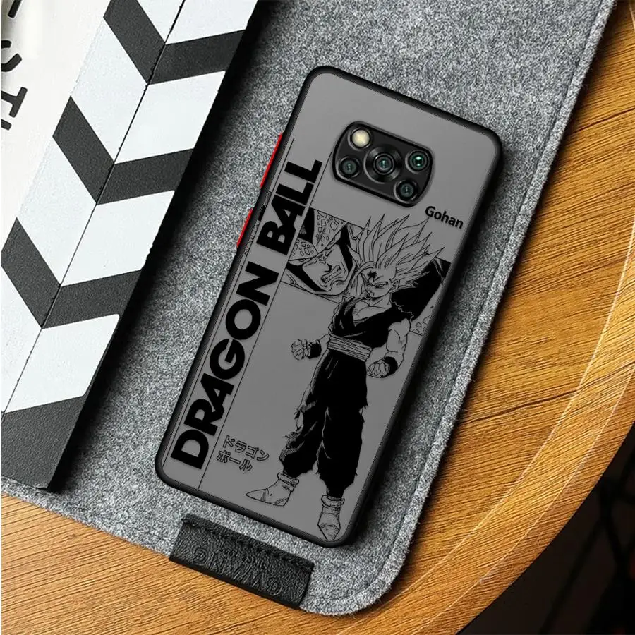 Dragon Ball Comics Vegeta Gohan Capa para Xiaomi Poco F3 X3 NFC C50 M5s C40 X3 X4 X5 Pro C51 Capa traseira para telefone