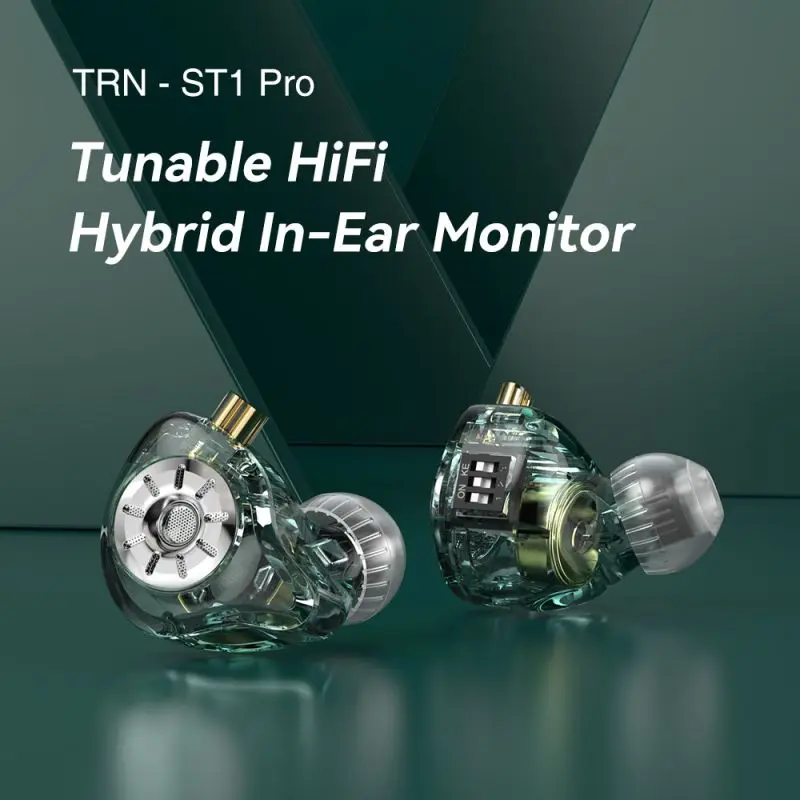 TRN ST1 Pro Tunable HiFi Hybrid In-Ear Monitor Earphone Running Sport Earphone Earplug Headset Detachable Cable