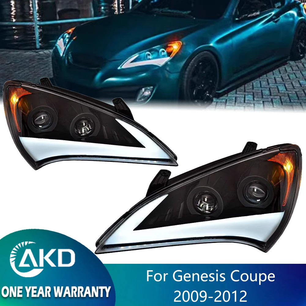 Headlight For Genesis Coupe LED 2009-2012 Head Lamp Car Styling DRL Signal Projector Lens Auto Accessories Front Ligh