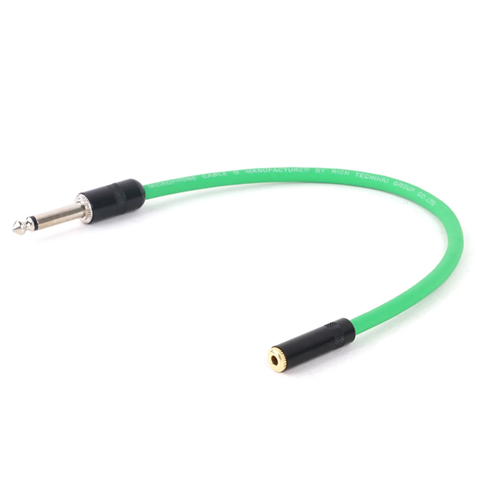 GuerGuo High Quality 3.5mm Stereo TRS Female Jack to 6.35mm Mono TS Male Jack Cable For Guitar Microphones Etc 0.3M-15M