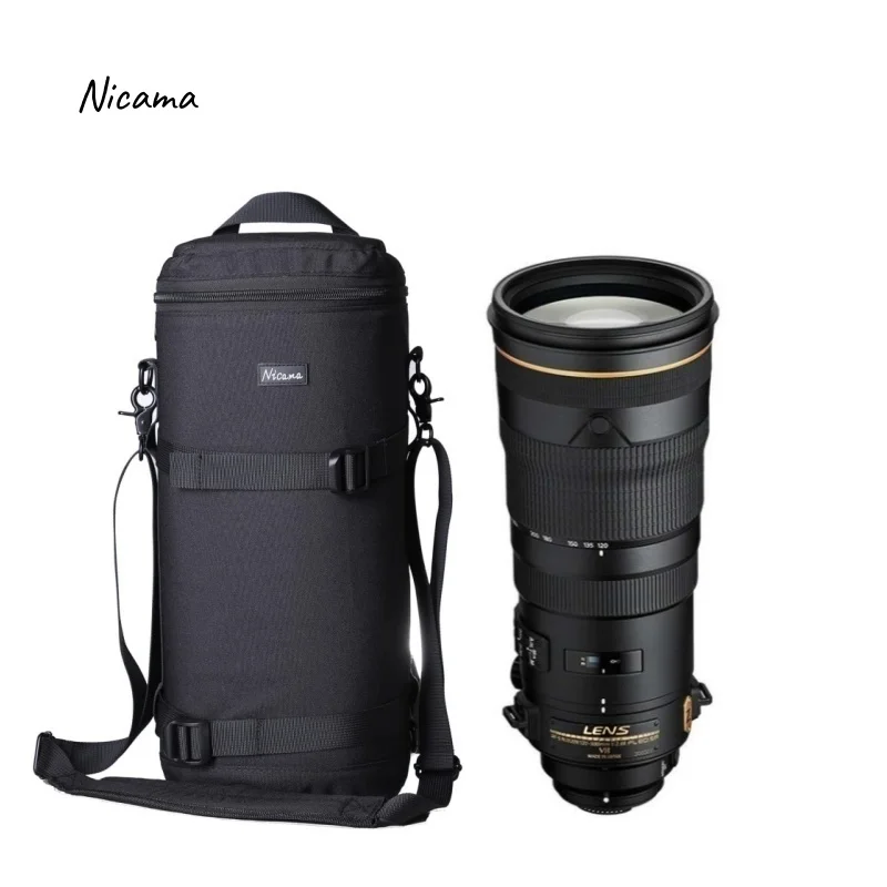 Large Telephoto Lens Thick Padded Bag Case Pouch Protector for  Sigma &Tamron SP 150-600mm 70-200mm Canon RF800mm nikon