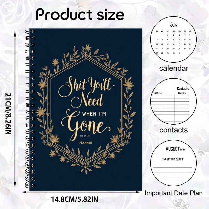 نهاية الحياة: مخطط، منظم، مصنف - رغبتي الأخيرة ومعلومات مهمة لعائلتي. كتاب تخطيط نهاية الحياة