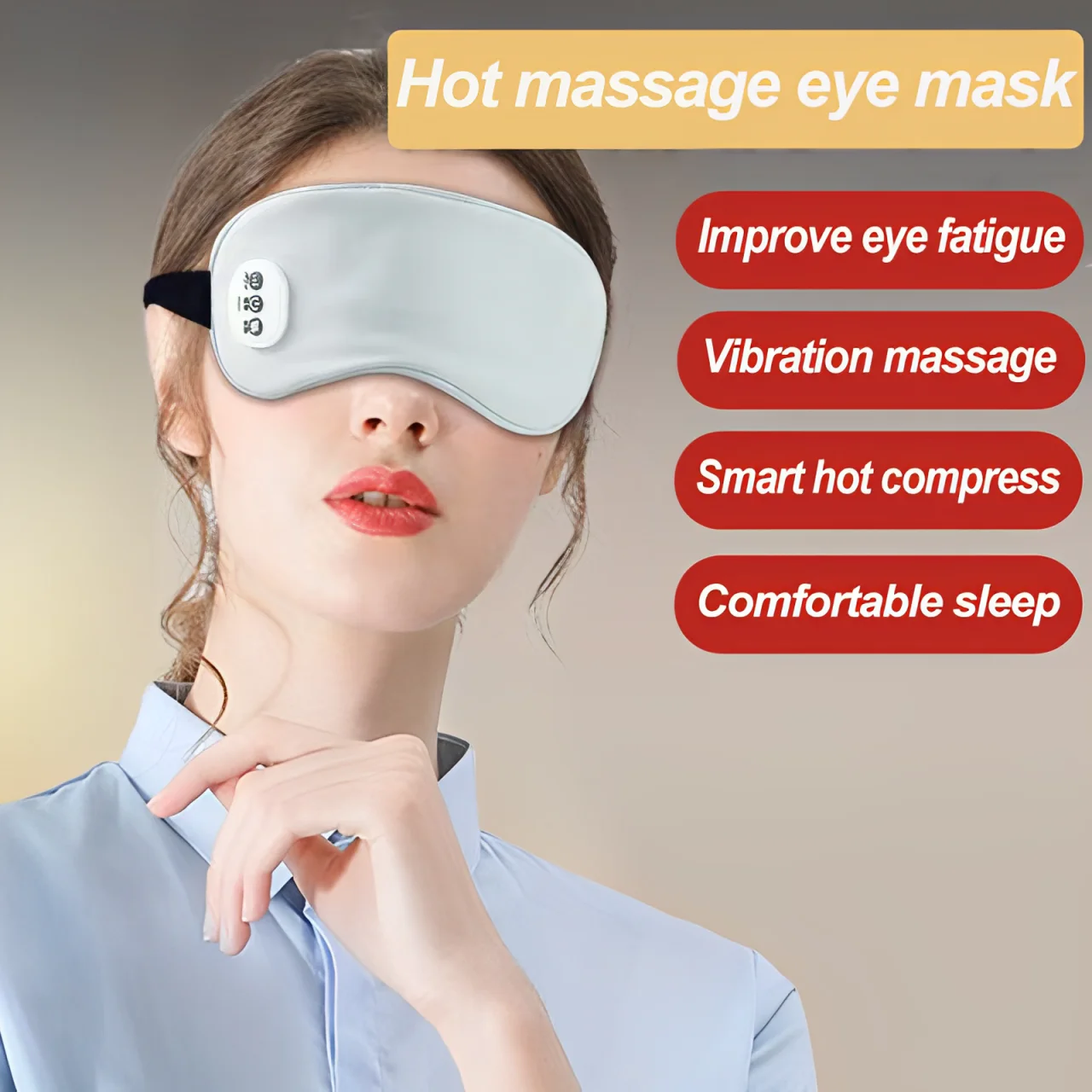 

Hot + Ice Massage Eye Mask Electric Heating Eye Massager Relieve Eye Fatigue Dark Circles Sleeping Mask Eyeshadow