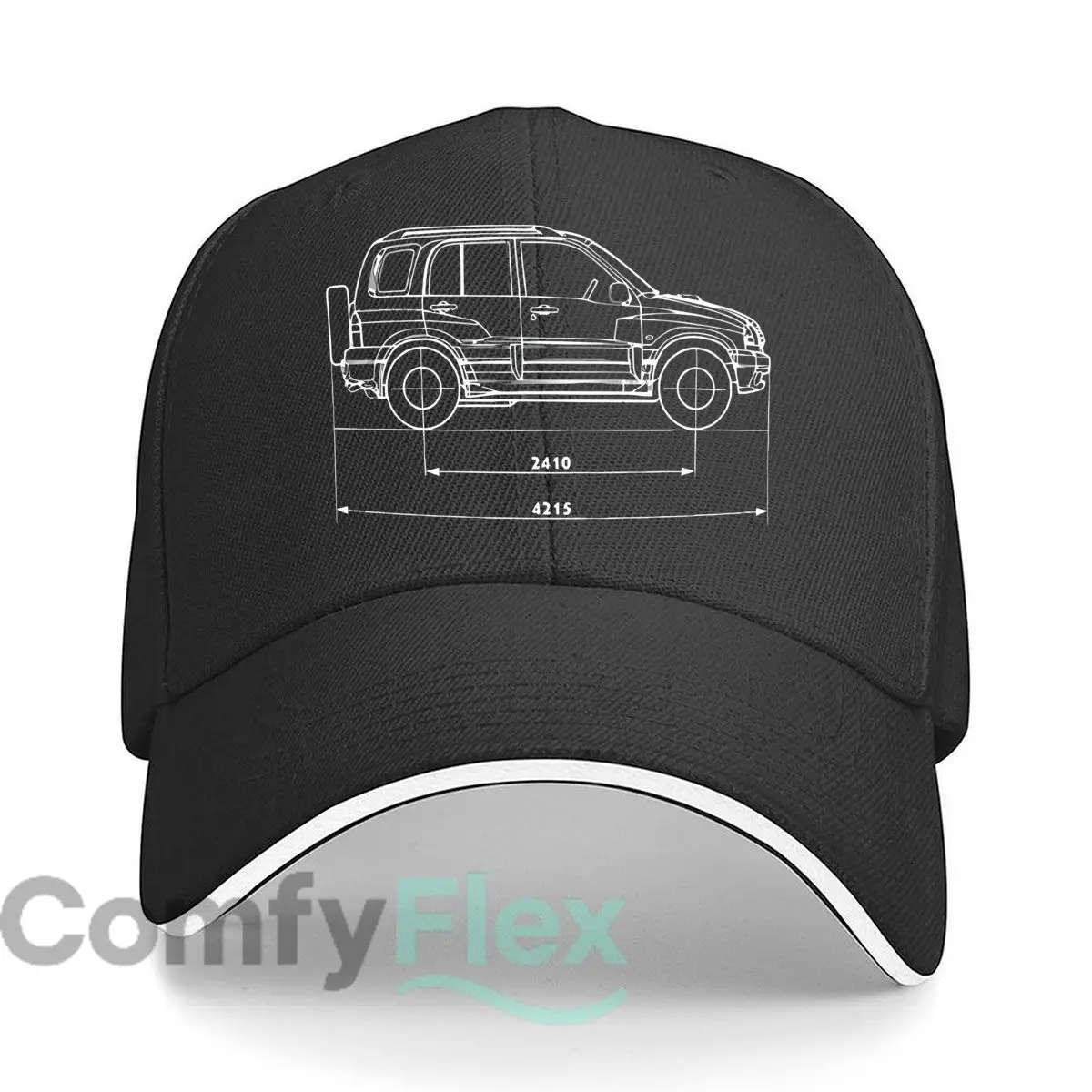 سيارة مخطط السيارات الفن الهيب هوب قبعة أزياء الرياضة في الهواء الطلق ساندويتش قبعة بيسبول #1