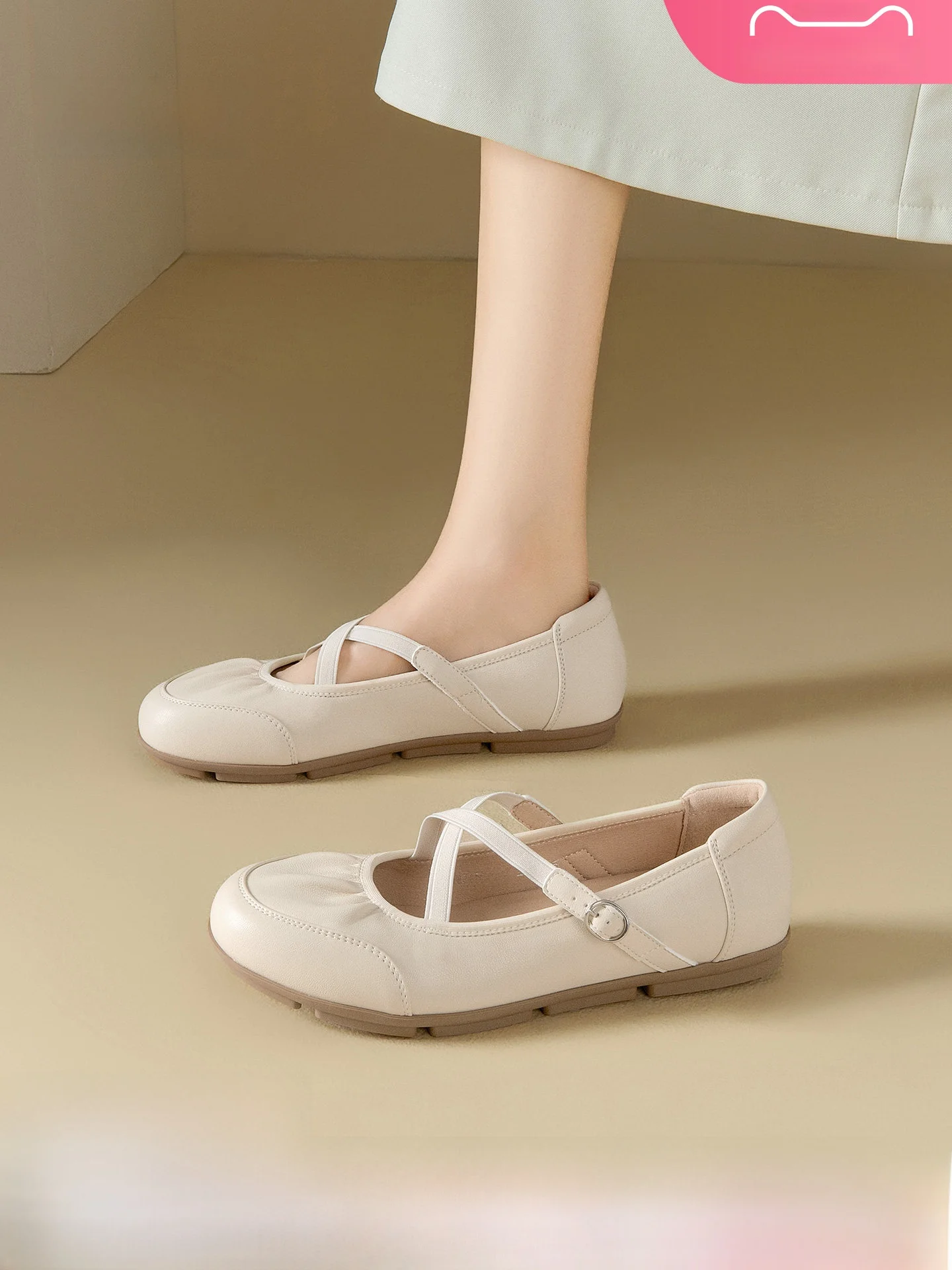 dusto-ballet-flat-shoes-mary-jane-women's-fall-2026-new-soft-bottom-round-head-low-cut-single-shoes-fashionable-casual-footwear