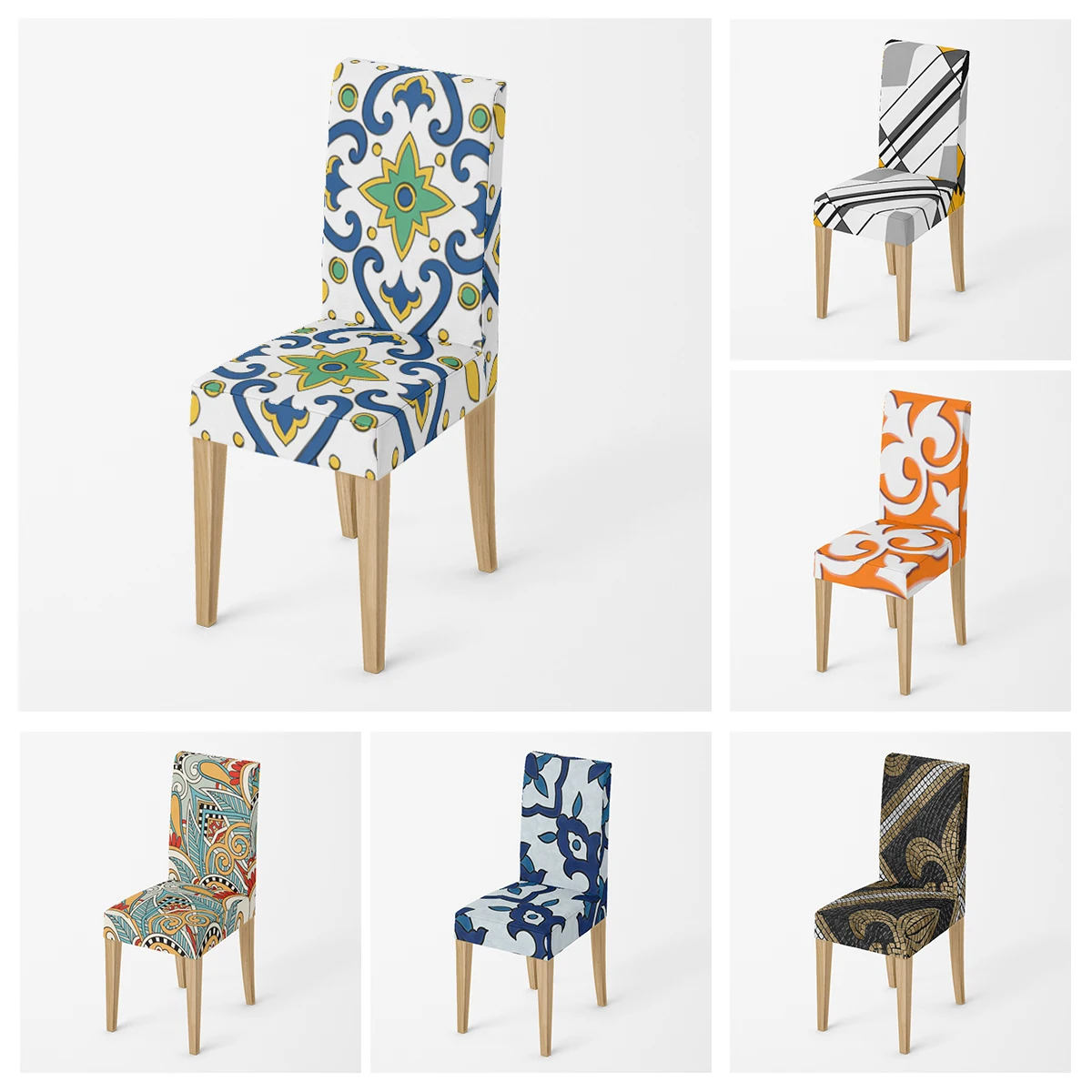 

Home chair cover Chairs for kitchen Covers chairs adjustable dining elastic fabricchairs covers chair cover for wedding aaaa