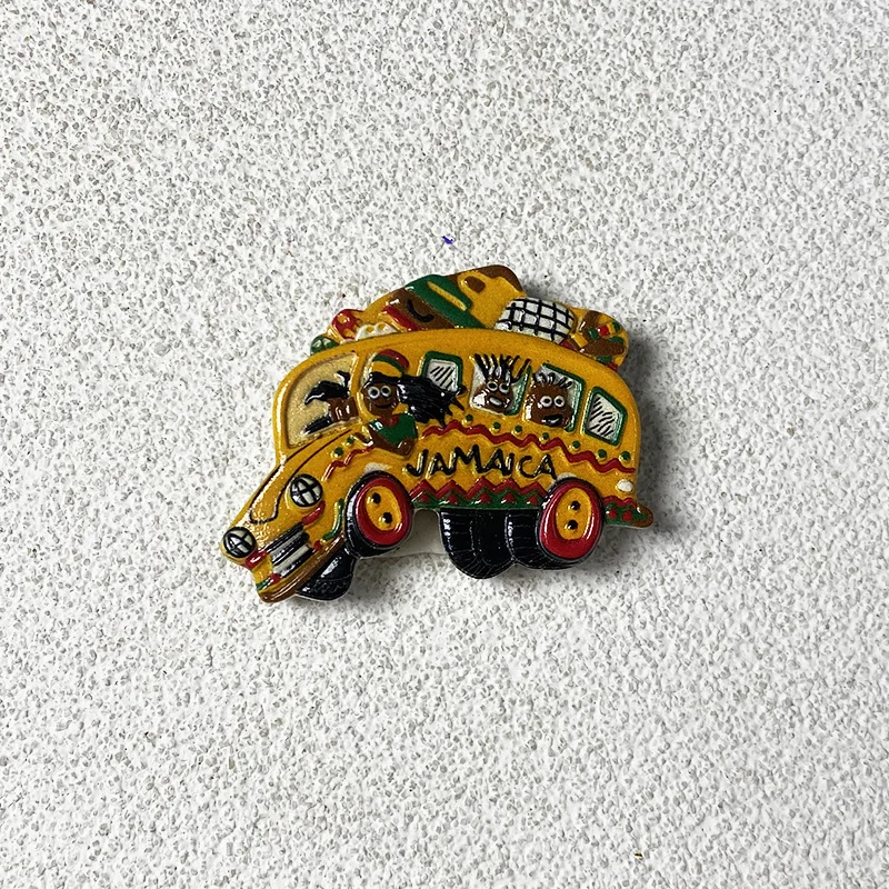 

Jamaica Travel Souvenir Creative Travel Car 3D Home Decor 3D Painted Fridge Magnet
