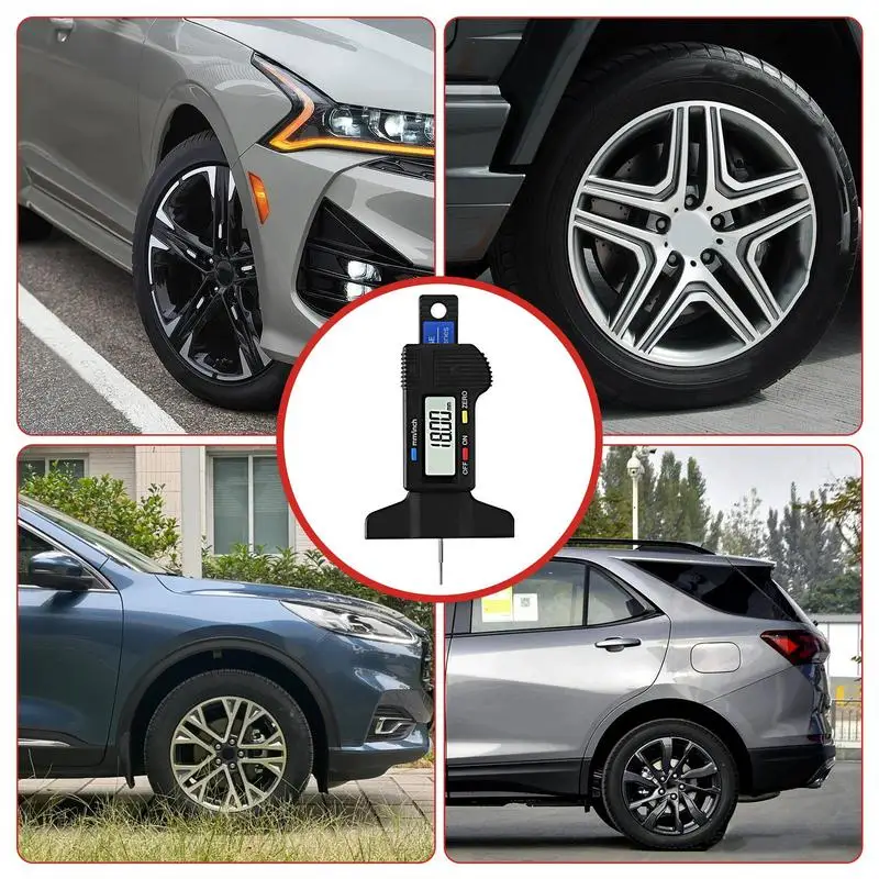 Digitale Auto Reifen Reifen Profiltiefenmesser Meter Auto Reifen Verschleiß Erkennung Messwerkzeug Messschieber Dicke Messgeräte Überwachungssystem