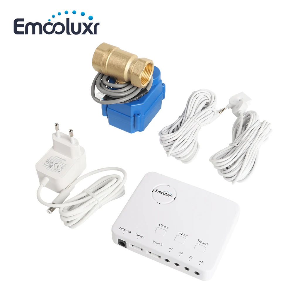

Waterguard Device Leak Detector Auto Shutoff Valve with 6meter Sensing Cable for Basement/Pipes