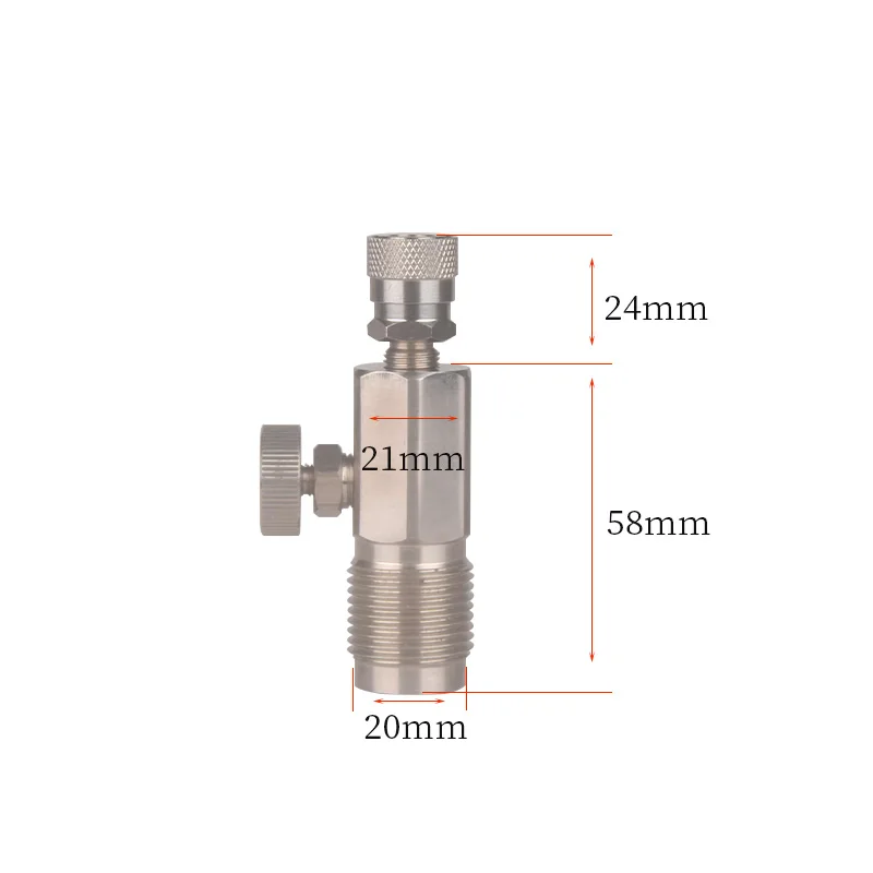 HPA G5/8 300BAR valvola serbatoio aria stazione di riempimento connettore adattatore Sodastream Co2 Paintball attacco rapido cilindro ricarica