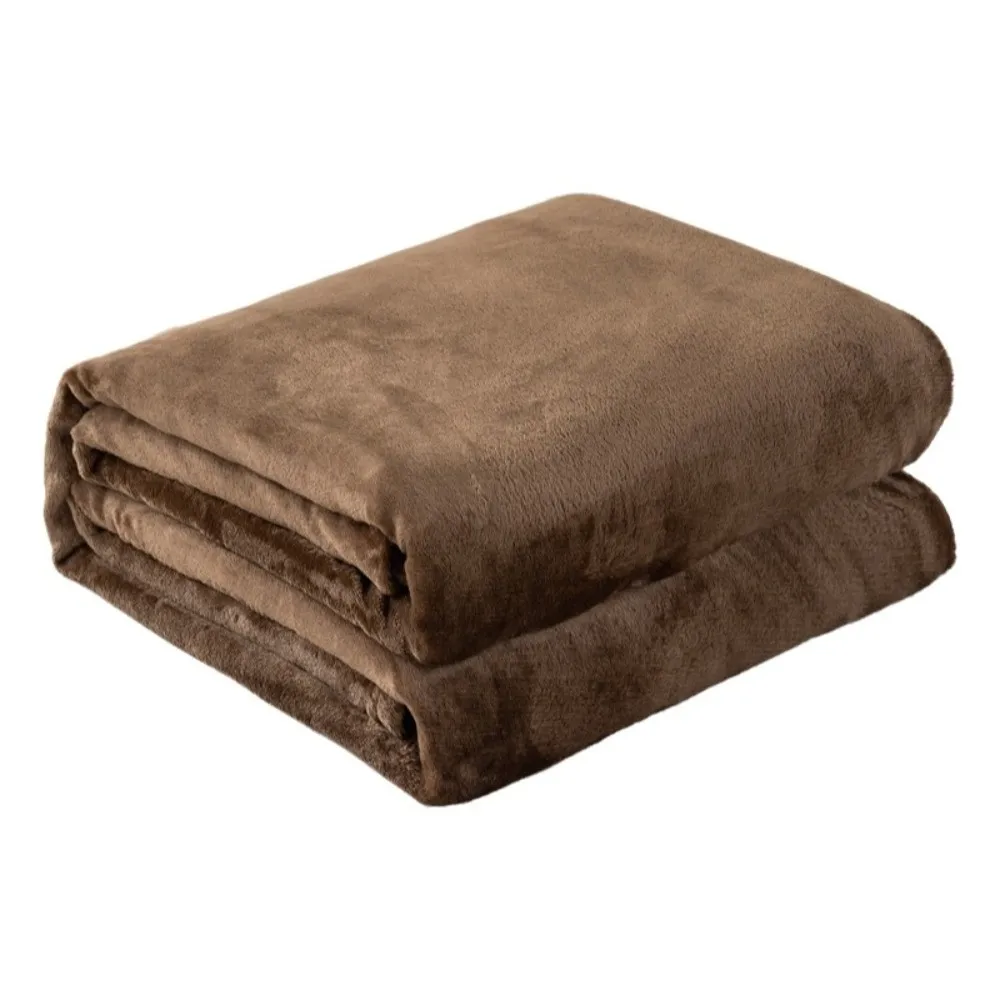 

Bedding Accessory Solid Color Flannel Blanket Thickened Skin-friendly Summer Sleep Blanket Thin Cover Blanket Bedroom