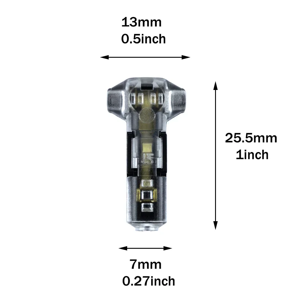 10/30/50pcs Low Voltage Lead Connector 1-Pin 1-Channel 300V 10A Universal Compact Lead Connector, Suitable for 24-20AWG Cables image 2