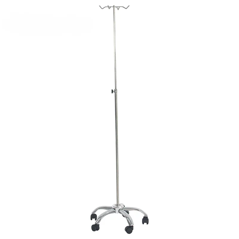 

IV Stand With Wheels Stainless Steel Drip Stand Portable For Iv Pole Stand