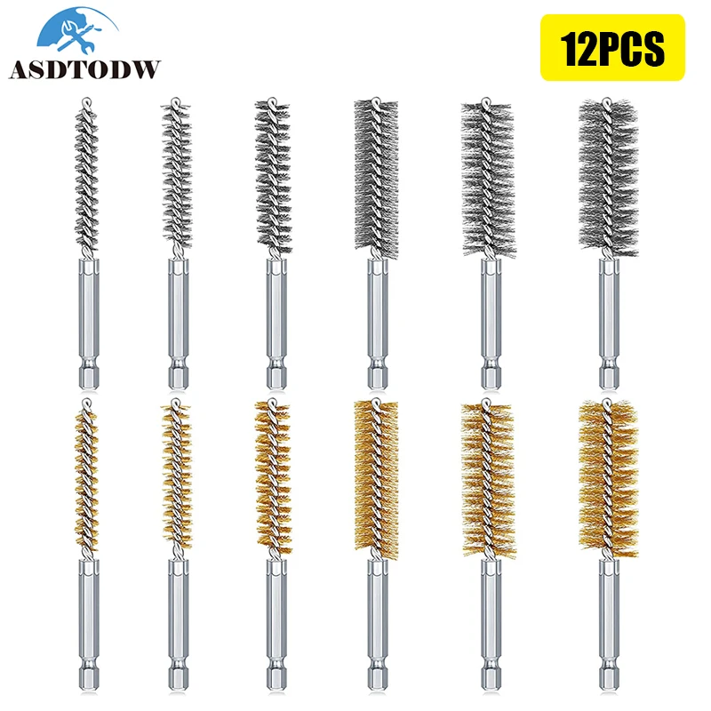 Stainless Steel Drilling Brush Twisted Wire Stainless Steel Cleaning Brushes For Electric Drill Impact Tool Cleaning