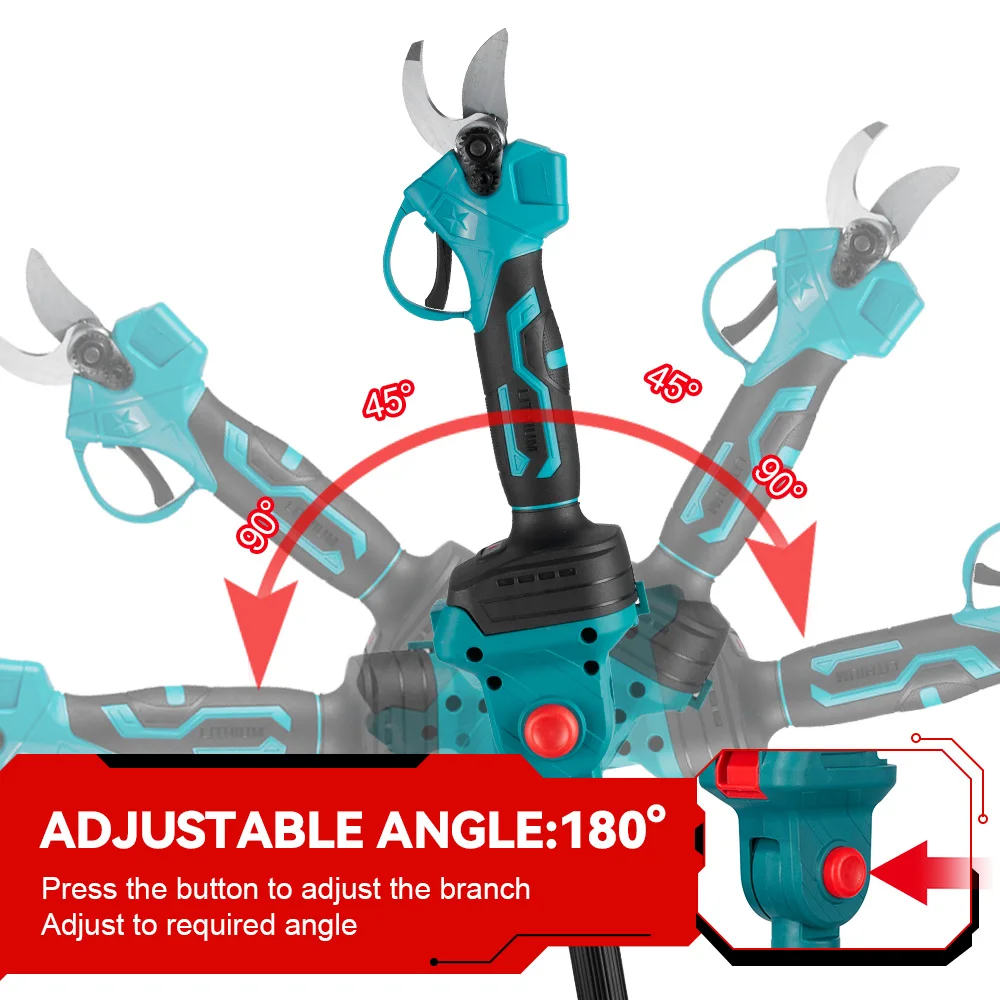 Brushless Electric Long Reach Pole Cordless Pruner Lithium Pruning Shears