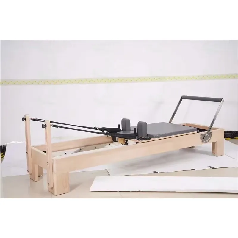 Lady Exercise Yoga Studio Balance Exercise Machine Wooden Equipment Maple Pilates Reformer