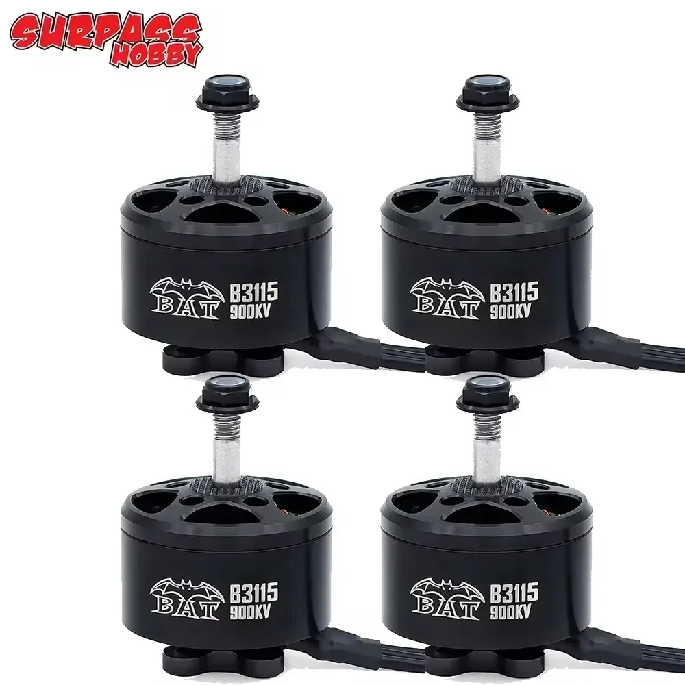 

4PCS SURPASS HOBBY B3115 3115 900KV 6S Brushless Motor Compatible 9-10 inch for FPV Racing Long Range X Class