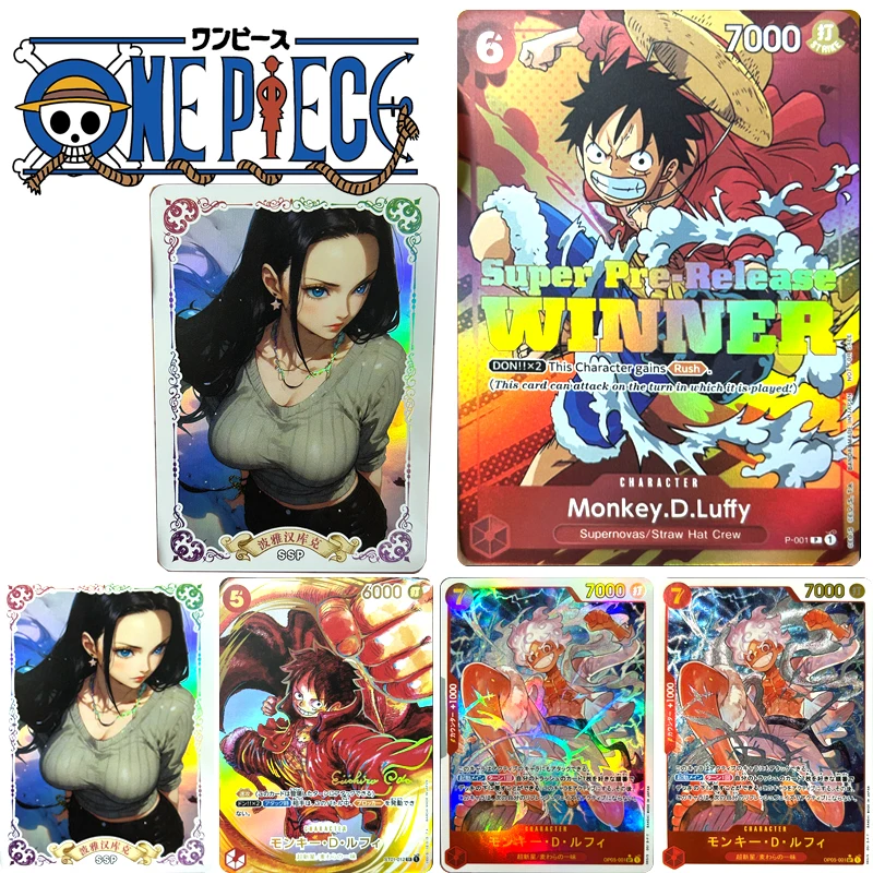 1 pz/set One Piece Monkey D. Rufy Nico Robin fai da te fatto in casa abbronzante Flash Card regalo di compleanno di natale gioco giocattoli