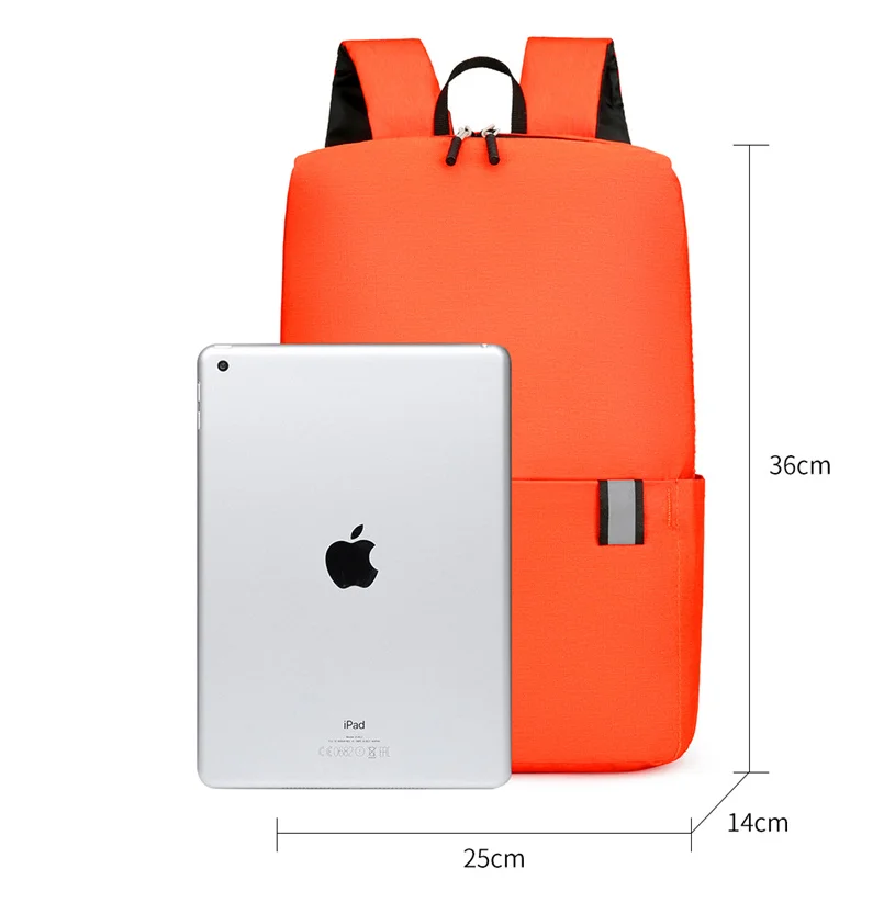 Outdoor Travel Backpack Colorful, Fashionable, Lightweight Student backpack, Water Proof iPad Backpack, Night Traveling Reflecti