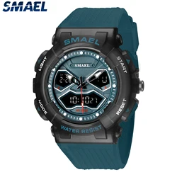 SMAEL Brand Men Watches Digital Watch LED Sport Watches   8073 Waterproof Dual Time Watches LED Clock Male