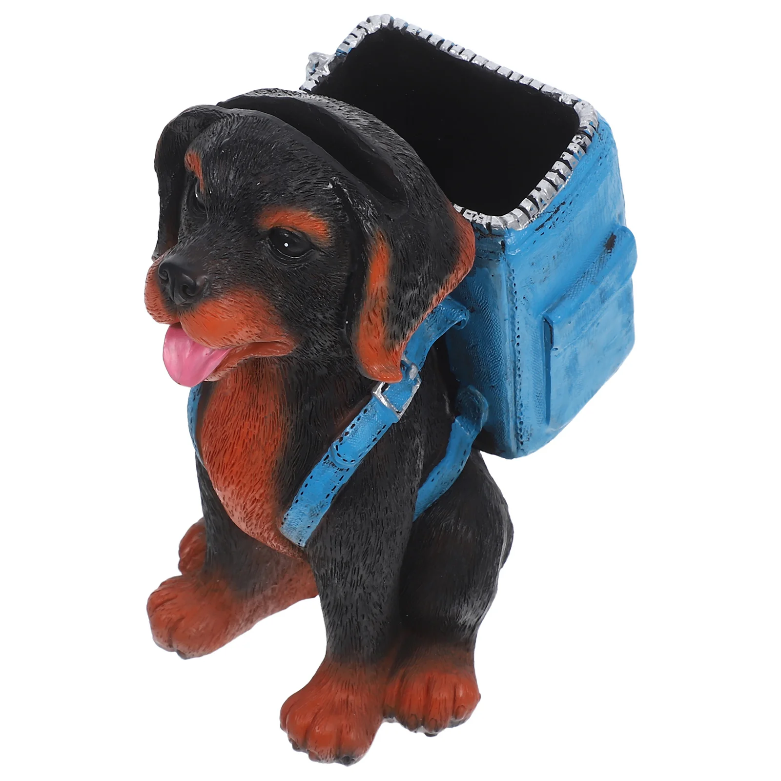 Dog Eyeglass Holder Resin Cute 2-in-1 Pen Stand Desktop Organizer Glasses Display Rack Home Office Decor Eyeglass Stand