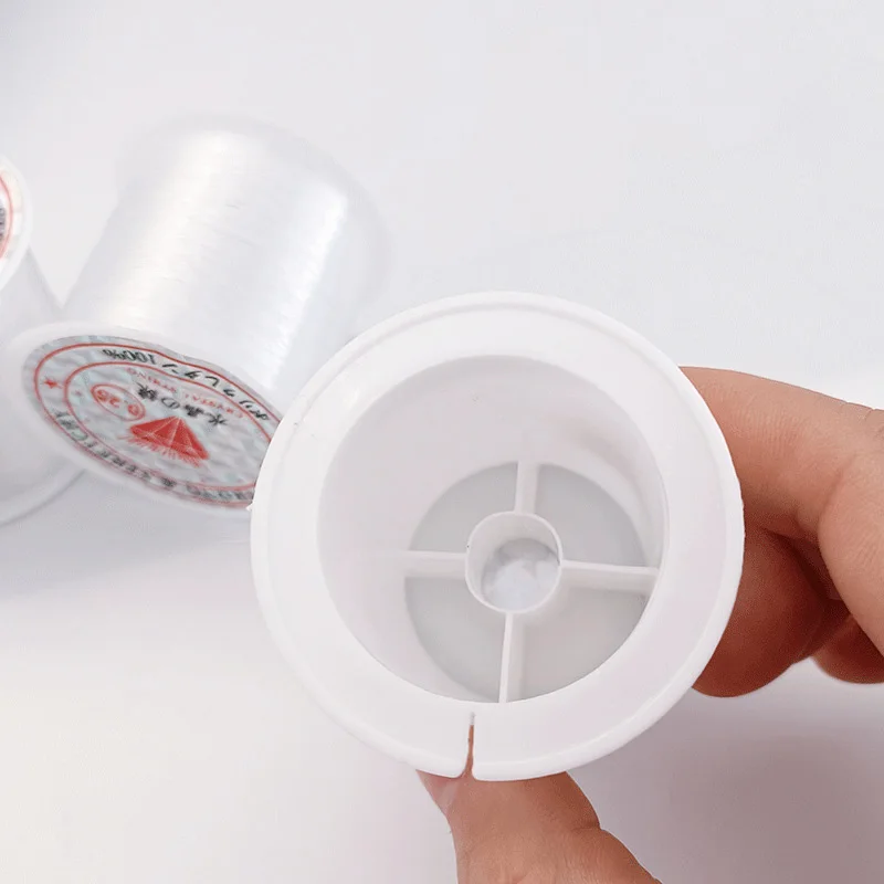Zxiixz 1Roll Plastic Crystal DIY Beading Fishing Line No Elastic Cord Rope For Jewelry Making Supplies String Thread