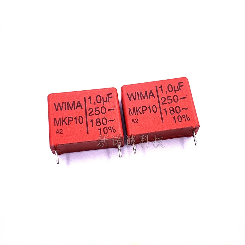 2pcs/20pcs Germany WIMA 105 250V 1.0UF 250V 1UF 105K 10% MKP10 Pitch 22.5mm Audio DIY Film Capacitor