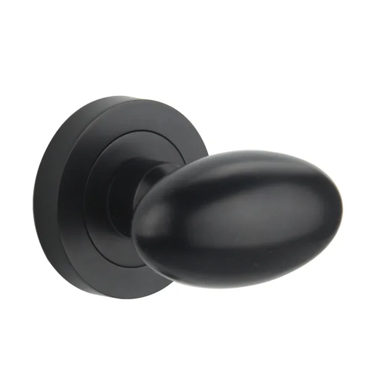 Imagem -03 - Oval em Forma de Ovo Maçaneta sem Bloqueio do Corpo Liga de Zinco Super Bonito Casa Hardware Cores