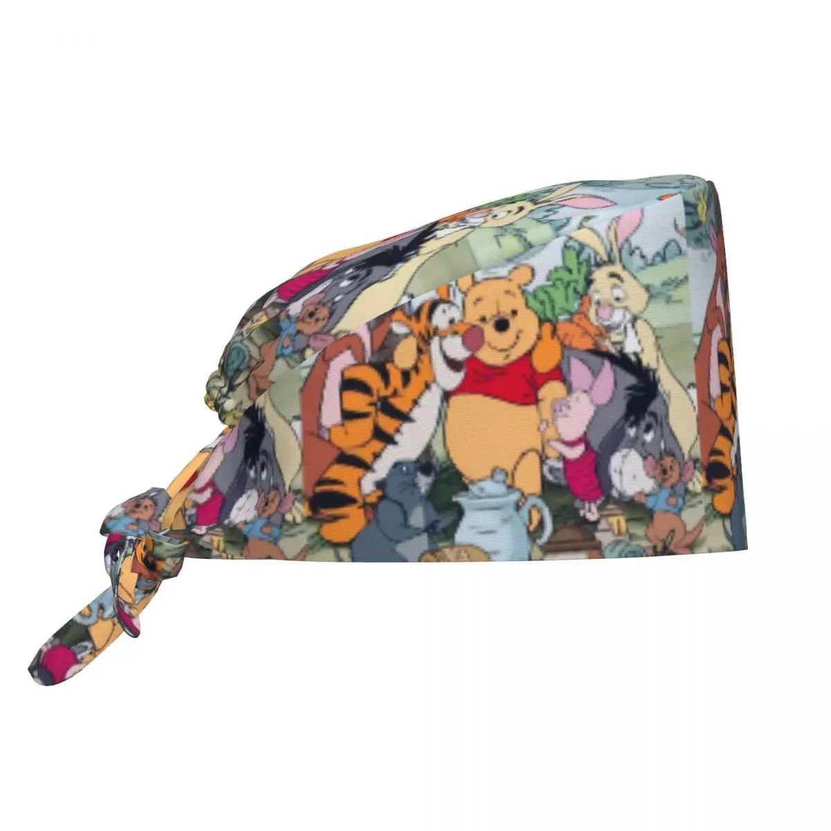 

Custom Winnie Pooh Scrub Hat Surgical Scrub Caps Unisex Nurse Medical Cap Poohs Bear Work Scrubs Hat for Hospital Pharmacy