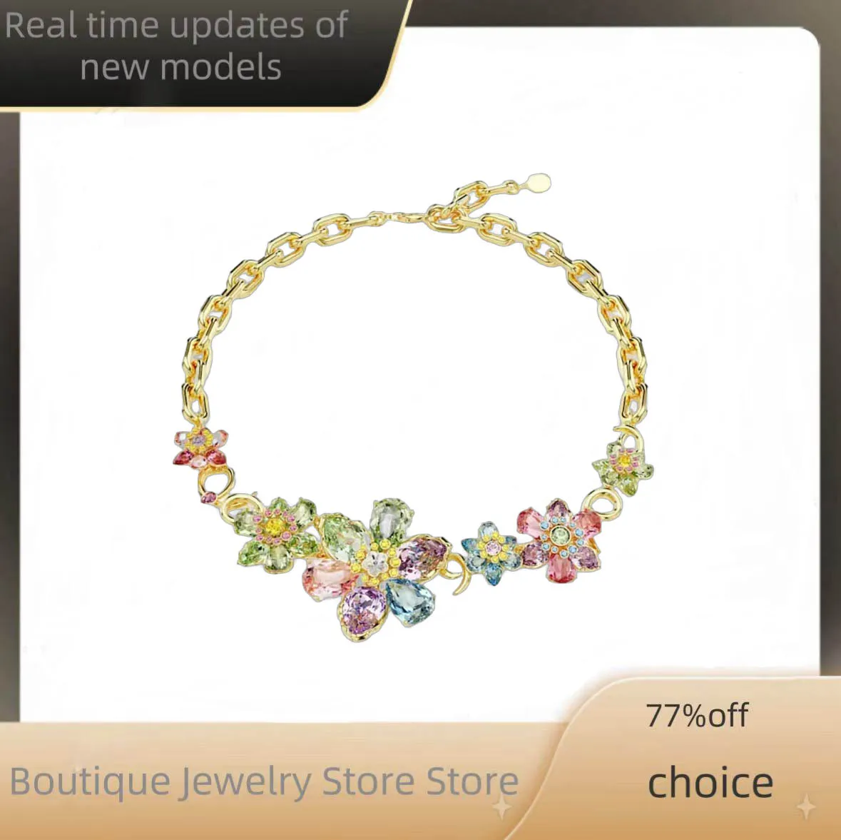 

2025 New Noble Luxury High Quality Necklace Pendant Flower Design Party Essential Women's Jewelry - Valentine's Day Gift