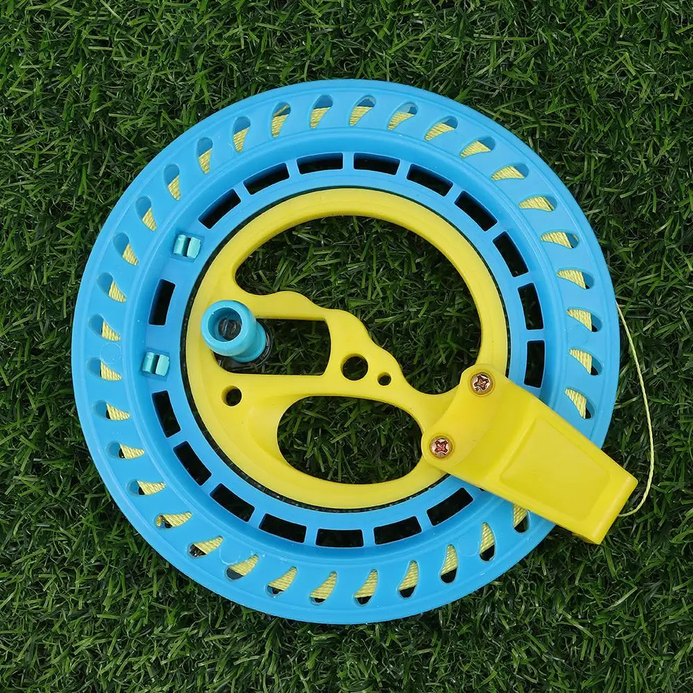 Grip Twisted String Line Round Blue String Flying Kite Reel Winder Fire Wheel Handle Tool