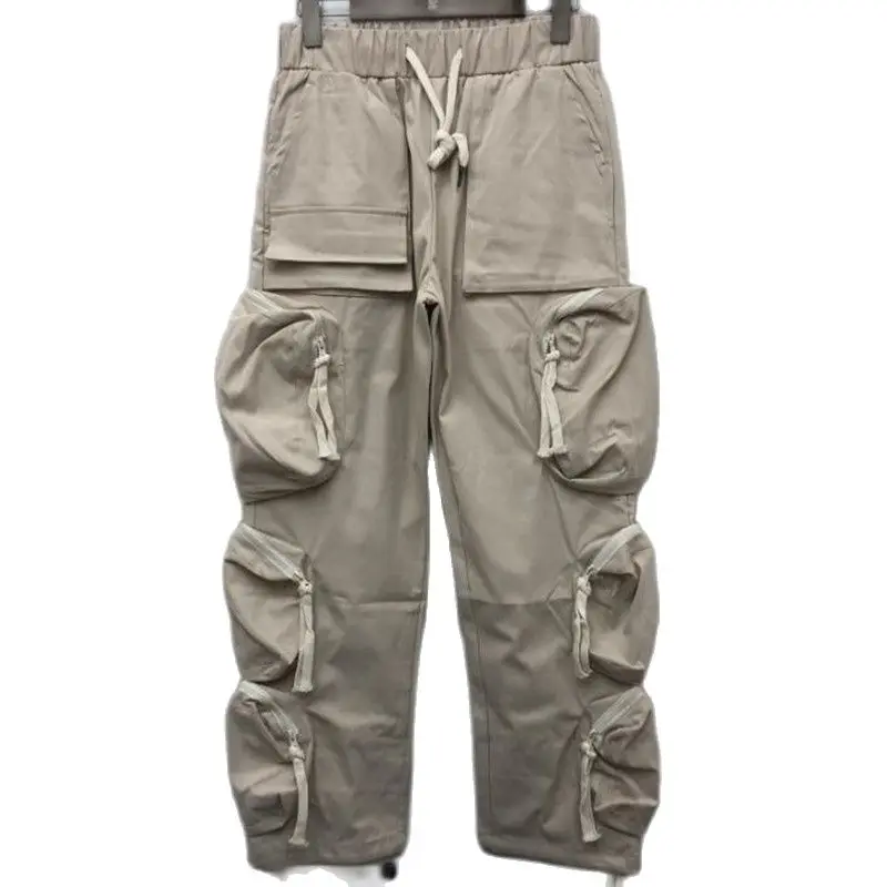 

Men's Pants More Pocket Cargo Pants Men Women Joggers Drawstring Sweatpants Trousers