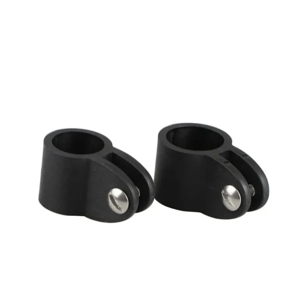 2 piezas slizamiento mandíbula superior, 22mm, 25mm, tapa plástico nailon negro, accesorio barandilla Bimini pa