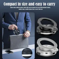 Smart Vacuum Magnetic Mobile Phone Stand Base regolazione dell'angolo illimitata adsorbimento universale compatibile con IPhone e Android