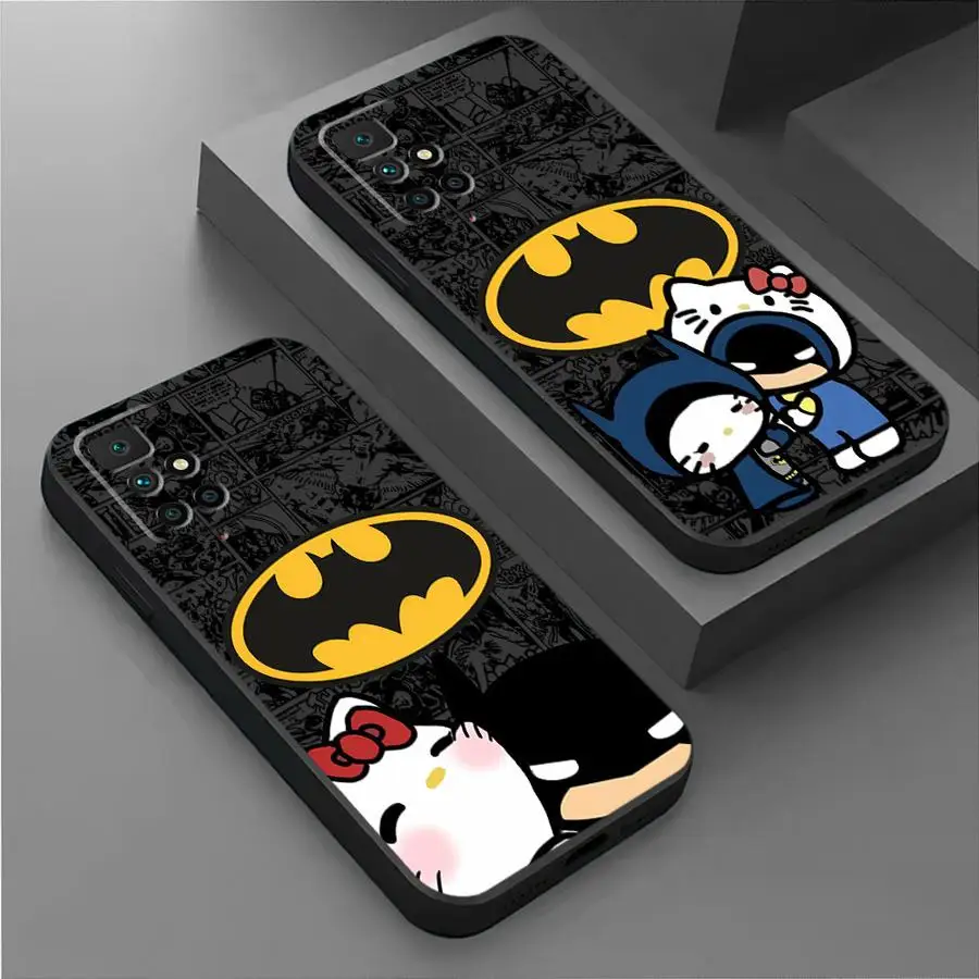 Cute Batmans Phone Case for Redmi Note 7 8 Pro 8T 9 Pro 9S 10 4G 5G 10 11S 10 11 12 13Pro 10Lite 12 13ProPlus5G 12 13 4G 5G