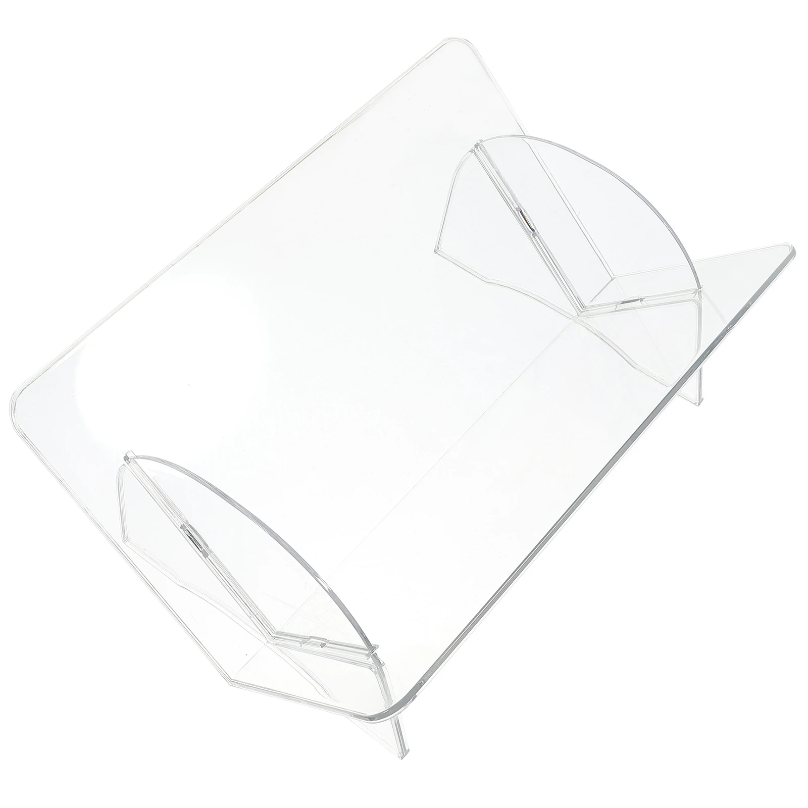 

Transparent Book Stand PET Bookshelf ganizer Clear Sturdy Book Holder Desktop Storage Rack Modern Table Shelf Office Bedroom