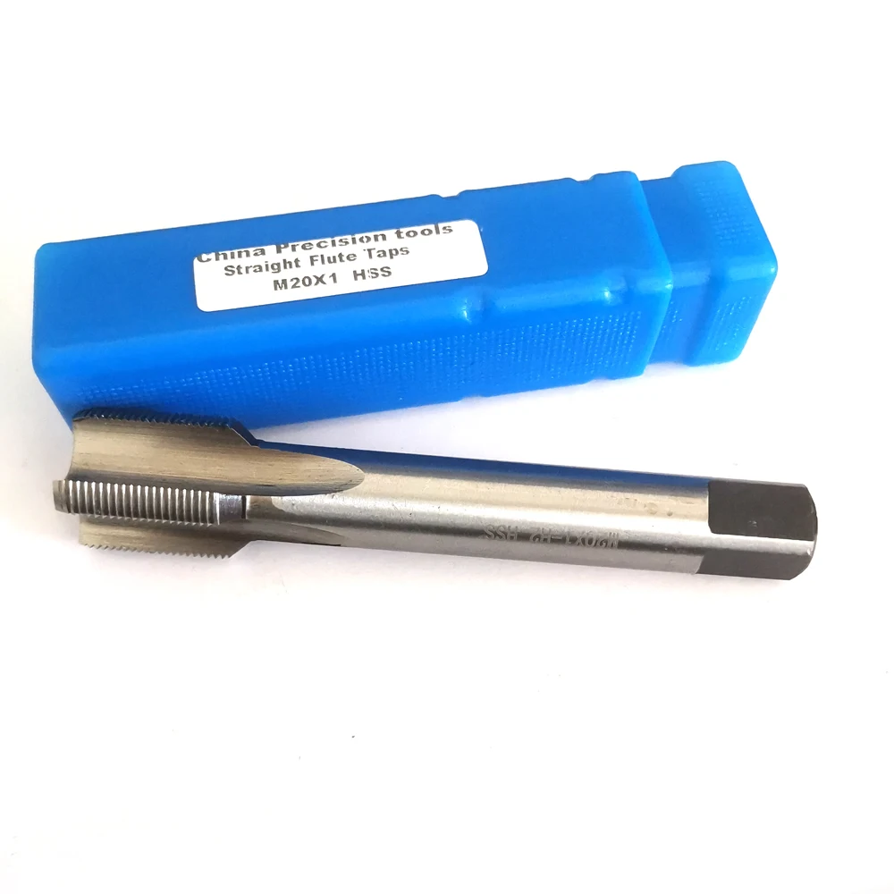 HSS Metric thread tap M20 Right hand Fine screw straight flute taps left machine tap M20X2 M20x1.5 M20x1.25 M20x1 M20x0.75 x0.5