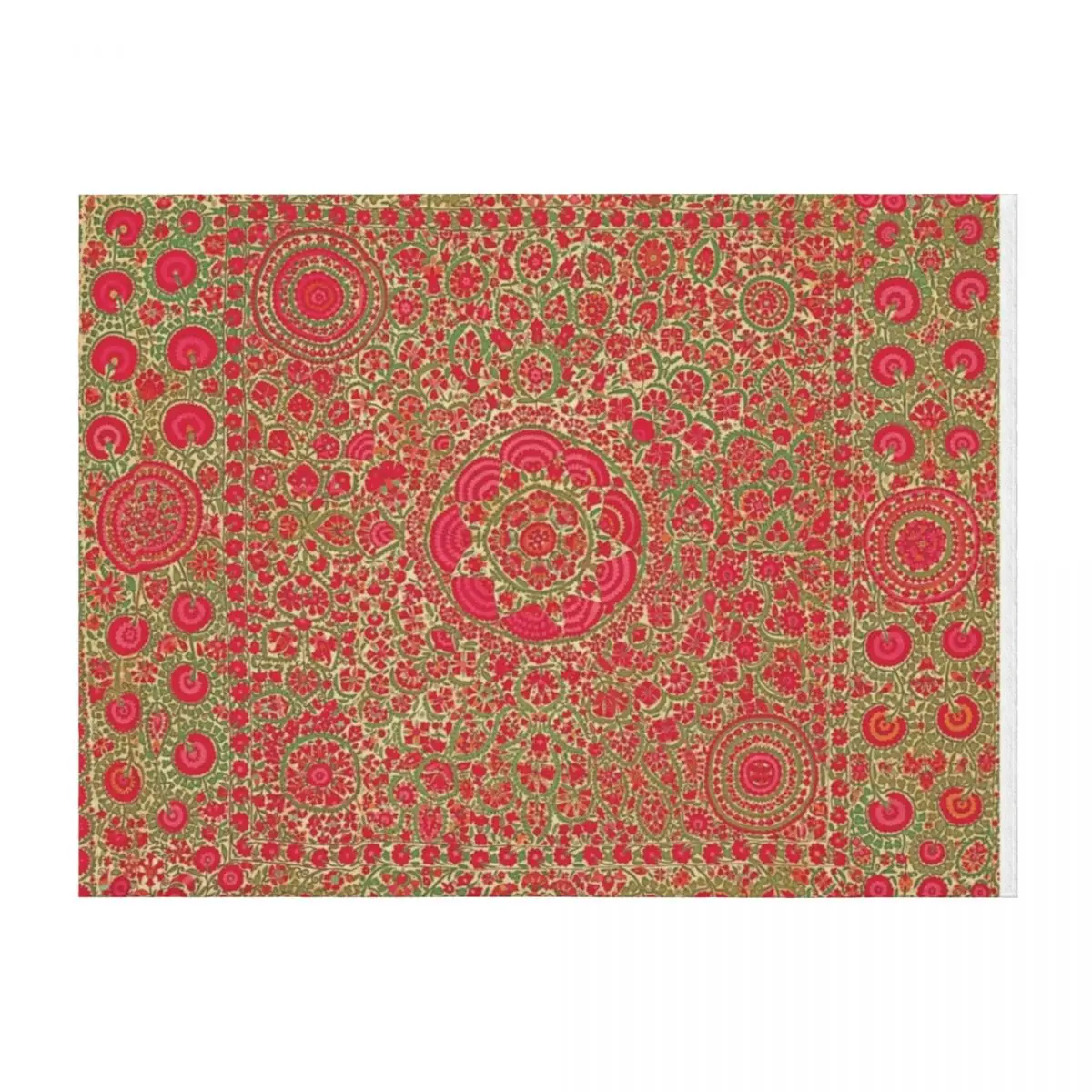 

Vintage Bohemian Suzani 8 Throw Blanket Baby Plaid Thin Soft Plaid Blankets