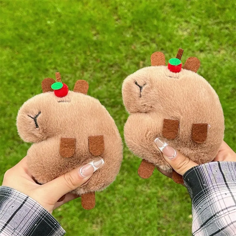 Llavero Capybara colgante mochila animales juguete de peluche bolsa colgante DIY accesorios para manualidades llavero decoración mujeres/hombres