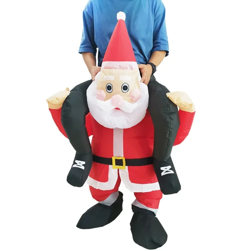 Hot Adult Christmas Tree Santa Claus Snowman Inflatable Costumes Anime Mascot Party Cosplay Costume Dress Suit for Man Woman D