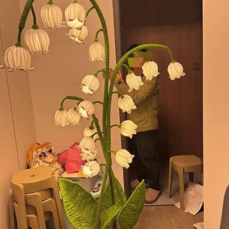 

Lily of the valley floor lamp, full set of material packs, living room art ornaments DIY handmade gifts