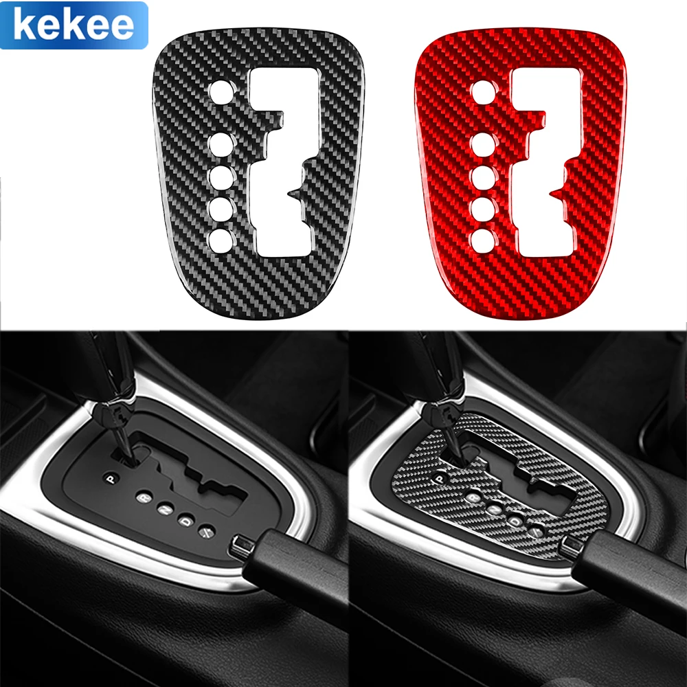 

For Dodge Avenger 2011 2012 2013 2014 Center Console Gear Shift Panel Cover Real Carbon Fiber Sticker Car Interior Accessories