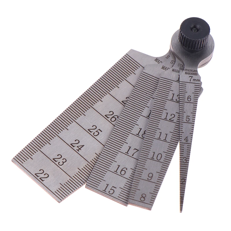 4Pcs 스테인레스 스틸 용접 테이퍼 필러 게이지 1-29mm 정밀 엔지니어링 테이퍼 필러 게이지 구멍 검사 도구 DIY