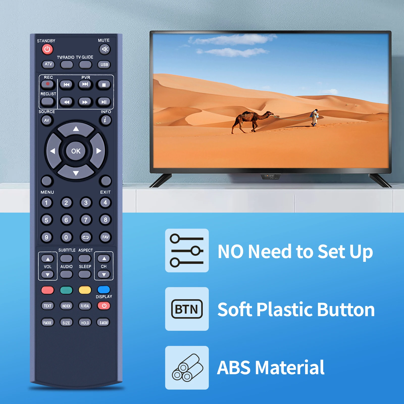 รีโมทคอนโทรลสำหรับ Logik Akai kts-b57ทีวี