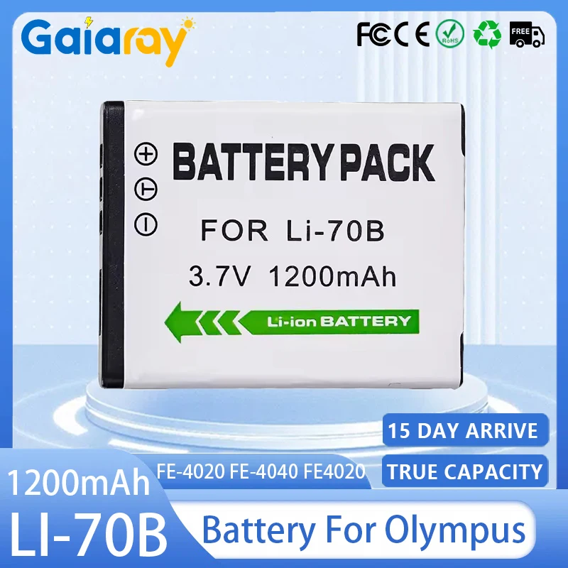 Li-70B Li70B Li 70B Camera Battery for Olympus Olympus VG-110 VG-120 VG-130 VG-140 VG-160 FE4020 FE-4040 D705 Camera Accessories