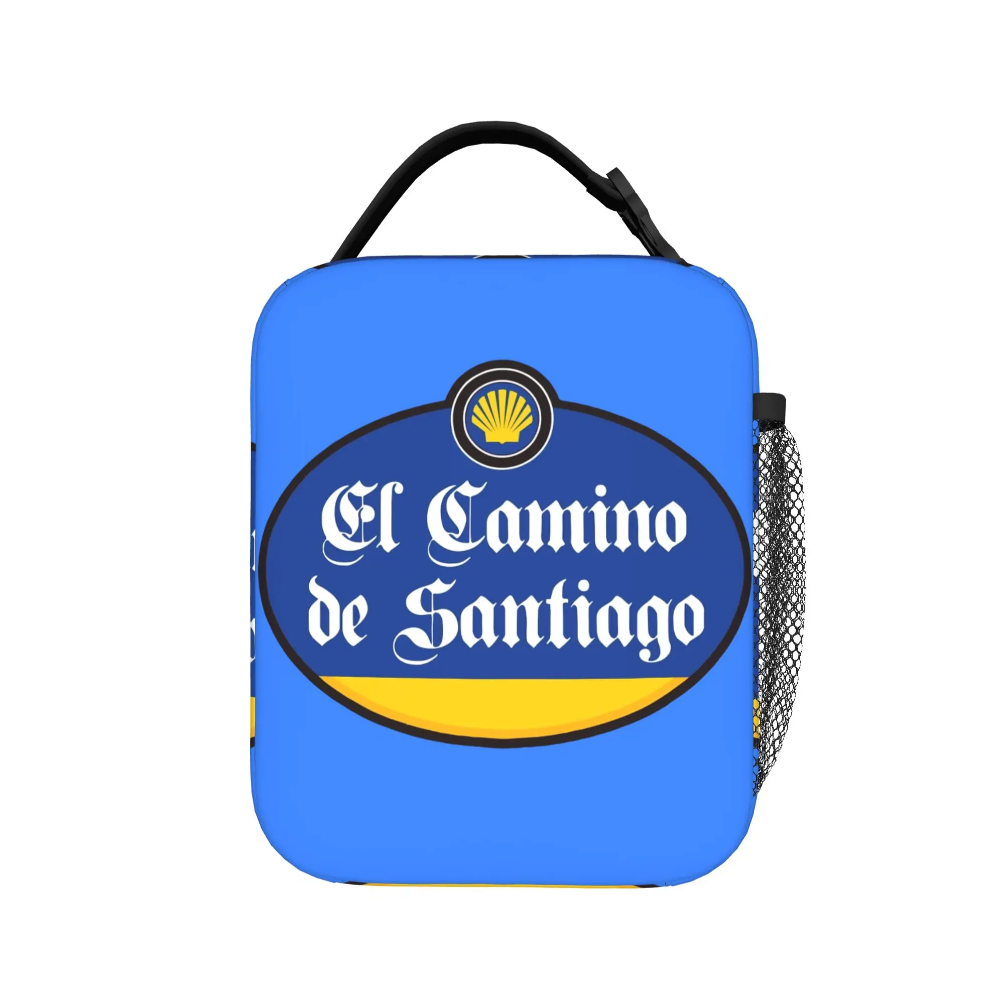 El Camino de Santiago Label Insulated Lunch Bags Large  Meal Container Cooler Bag Tote Lunch Box Work  Outdoor Men Women