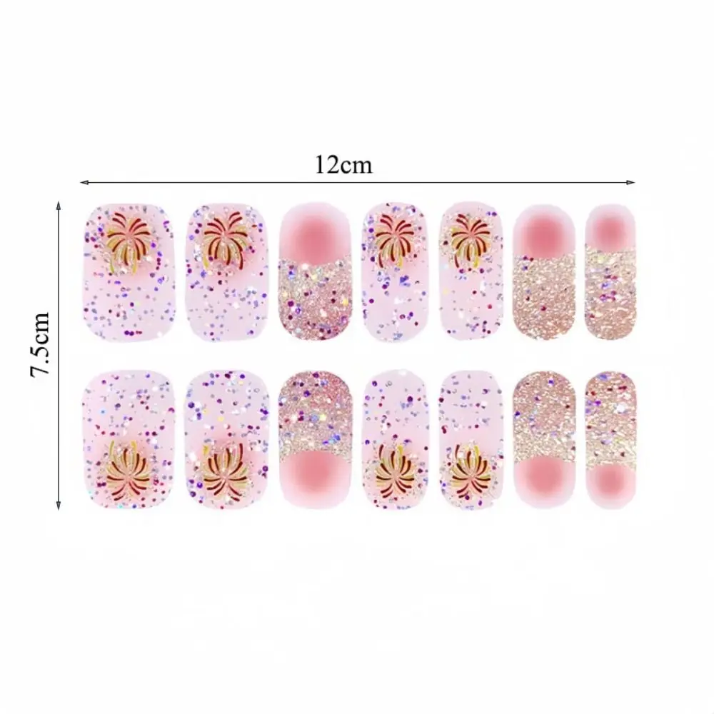 マニキュア用防水ステッカー,3D花火,マニキュアラップ,ネイルへのダメージなし,粘着ステッカー