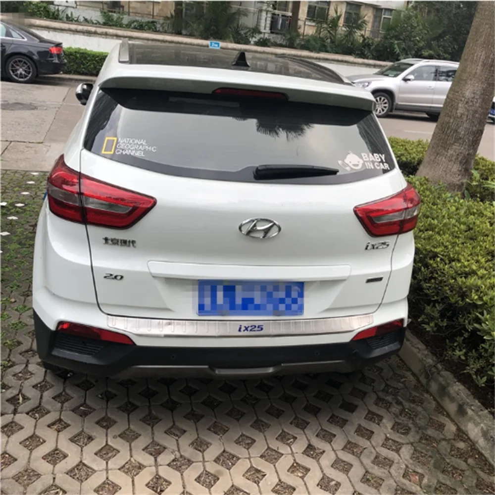 Dla spojlera Hyundai IX25 2014-2016 IX25 Creta Spoiler wysokiej jakości materiał ABS tylny spojler samochodu kolor podkładu tylny SPOILER