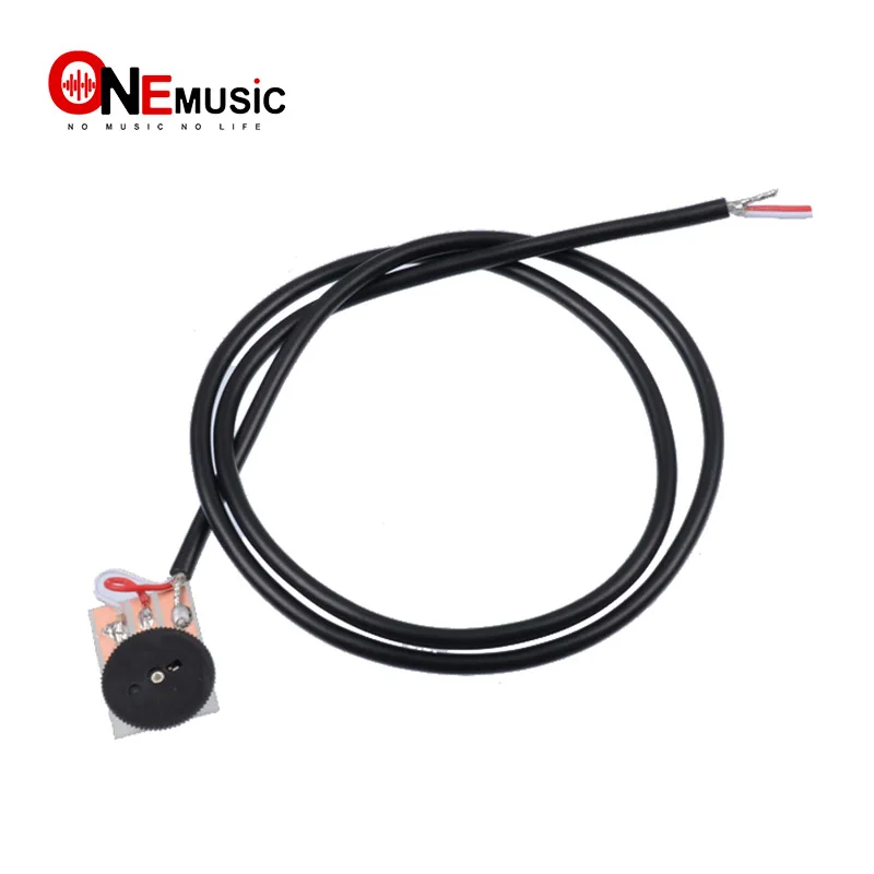 500K Volume Control Wheel for Guitar Pickup Equalizer System with Cable 16mm*2mm